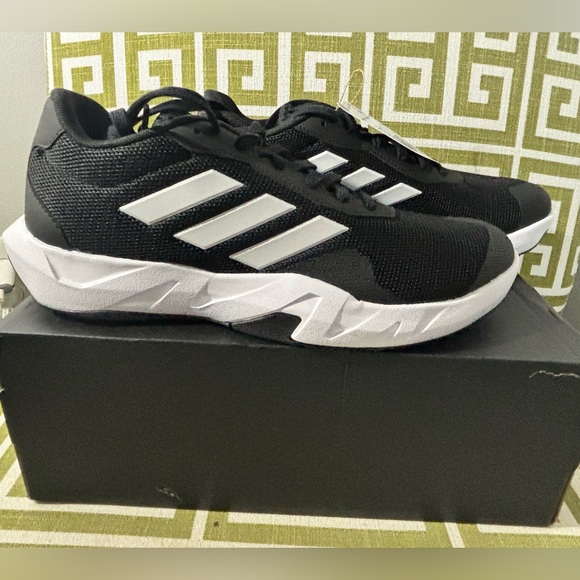 NWT! Adidas Men’s AMPLIMOVE Core Black/Cloud White/Grey Six TRAINING SHOES 9.5 - Picture 6 of 11